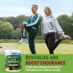 Vita Spinach Powder -Red Spinach Extract Nitric Oxide Booster -Supports Blood Pressure & Flow, Energy, Endurance, Pre Workout Performance Boost -Natural Superfood Supplement (30 Servings) - Image 8