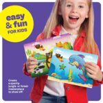 Dan&Darci Foil Art Kit for Kids - Arts and Crafts for Kid Ages 4-8, 4-6, 5-7, 5-8, 6-8 - 5 Year Old Girl Gifts - Fun Kits Projects Activities - Girls Birthday Gift - Craft Age 4 5 6 7 8 Years - Image 5