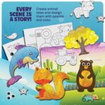 Dan&Darci Foil Art Kit for Kids - Arts and Crafts for Kid Ages 4-8, 4-6, 5-7, 5-8, 6-8 - 5 Year Old Girl Gifts - Fun Kits Projects Activities - Girls Birthday Gift - Craft Age 4 5 6 7 8 Years - Image 7