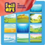 Dan&Darci Foil Art Kit for Kids - Arts and Crafts for Kid Ages 4-8, 4-6, 5-7, 5-8, 6-8 - 5 Year Old Girl Gifts - Fun Kits Projects Activities - Girls Birthday Gift - Craft Age 4 5 6 7 8 Years - Image 8