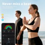 New Smart Ring for Women and Men, Fitness Tracker with Heart Rate Monitor, Sleep Tracker,100+ Sport Modes, Step Counter, IP68 Waterproof, No Subscription Fee for iOS/Android (Black, 11) - Image 4