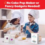 Baketivity DIY Cake Pop Baking Kit for Kids - Premeasured Ingredients, Decorating Supplies - Image 9