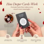 InDeep Couples Game – 100 Conversation Cards with 3 Levels + 15 Deeper Challenge Cards – Interactive Date Night Game for Couples – Great Gift for Him & Her – Anniversary or Valentine’s Day - Image 3