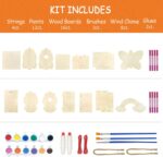 Crafts for Kids Ages 4-8 - 4 Pack DIY Bird House Wind Chime Kit - Build and Paint Birdhouses Wooden Arts Kits Easter Basket Stuffers Gifts for Girls Kids Boys Toddlers Ages 3-5 4-6 6-8 8-12 - Image 5