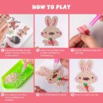 Labeol Diamond Art Kits for Kids Boys and Girls Ages 6-8-10-12 Easy to DIY Creative Diamond Art Sticker Craft by Numbers Kits for Kids and Adult Beginners (Animal) - Image 3