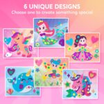 Klever Kits Foam Art Kit for Kids, EVA Foam Stickers with 6 Art Board and 800+ Stickers, DIY Arts and Crafts for Boys Girls Age 3+, Unicorns & Princesses Birthday Gifts Travel Toy - Image 3