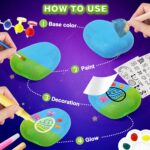 Rock Painting Kit for Kids - Glow in The Dark, Arts and Crafts Gift for Boys Girls Ages 4-12, Craft Kits Art Supplies for Kids Activities, Creative Art Toys Age 4, 5, 6, 7, 8, 9, 10, 11, 12 - Image 5