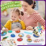 Rock Painting Kit for Kids - Glow in The Dark, Arts and Crafts Gift for Boys Girls Ages 4-12, Craft Kits Art Supplies for Kids Activities, Creative Art Toys Age 4, 5, 6, 7, 8, 9, 10, 11, 12 - Image 8