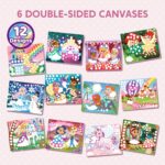 Klever Kits Dot Art Kit for Kids, No Mess Sticker for Toddlers 3-7, Craft Kits, DIY Creative Activity, Travel Toy, Birthday Presents for Boys Girls (Unicorns & Princess) - Image 5