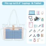 Nurse Tote Bag Clinical Bag Empty, Large Nurse Bag for Work fits 15.6" Laptop for Medical Assistants, Home Healthcare, Travel, Black - Image 8