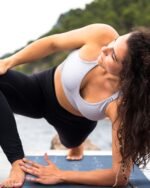 Instructional Travel Yoga Mat with 75 Asanas Poses & Exercises - Christmas Gifts for Wife and Girls, Non-slip Exercise Mat for Home Workout, Includes Carrying Bag, 68"x24"x0.25" - Image 4