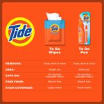 Tide Stain Remover for Clothes, Tide To Go Wipes, Instant Stain Remover for Clothes, Travel & Pocket Size, 20 Count - Image 7