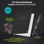 Rocketbook Fusion Hybrid Reusable Planner and Notebook in One, Additional Blank Pages, Goal and Project Tracker, Undated Planner, Letter Size 8.5x11, Black (Pack of 1) - Image 5