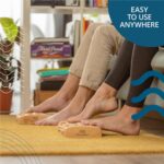TheraFlow Foot Massager for Neuropathy & Plantar Fasciitis Relief - Mom Gifts for Women & Gifts for Dad, Wooden Foot Roller Massager, Neuropathy Pain Relief for Feet (Includes Reflexology Chart) - Image 9