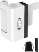 Portable Door Lock for Travel, Adjustable No Drilling Door Reinforcement Lock, Extra Latch Stopper for Hotel Room, Home Apartment, Inward Swing Door - Family & Travelers Security (White-1PC) - Image 10