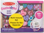 Melissa & Doug Sweet Hearts and Butterfly Friends Bead Set of 2-250+ Wooden Beads - Image 7