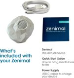 Zenimal Teen and Adult Meditation Audio Player - Patented Screen-Free Mindfulness Device with 9 Audio Meditations and 60 Minutes of Soothing Sounds and Music, Jade Sandstone - Image 8