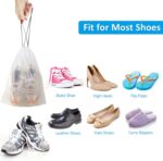 Clear Shoe Bags - 10 PCS, 15.7" x 11.8", Drawstring Travel Shoe Bags for Packing, Waterproof Dustproof Portable Shoe Storage for Men and Women - Image 6