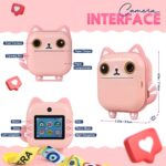 Photomaker Kit - Instant Print Camera for Kids Plus DIY Journal Kit for Girls - 150 Pcs Tween Journal & Camera for Girls - 6 7 8 9 10 11 12 13 14 Year Old Girl (Cat) - Image 6