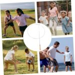 Rolling Iron Hoop for Kids 80s Outdoor Pushing Ring Exercise Toy Fitness Training Equipment for Children and Families Sensory Play for Outdoor Activities - Image 4