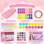 Dpai Friendship Bracelet Making Kit for Girls,DIY Arts and Crafts Toys,Jewelry String Maker Kit,The Best Birthday Gifts Ideas for Girls 6 7 8 9 10 11 12+ Years Old（Pink） - Image 6