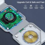 Wireless Charger 3 in 1,RTOPS Magnetic Travel Wireless Charging Station Multiple Devices,GaN 3 in 1 Charging Station,Compatible for iPhone16/15/14/13/Pro/Max,iWatch,AirPods4/3/2/Pro(Adapter Includes) - Image 4