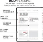 MOMENTUM PLANNER - Daily, Weekly, Monthly Business Productivity Planner Kit, Black Undated A5 size Planner - 192 Pages Journal Motivational stickers & Post cards - for Office, Students 2025 - Image 8