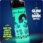 Dan&Darci Decorate Your Own Glow-in-The-Dark Water Bottle Kit for Girls - Christmas Gifts for Girl Ages 4-6 5-7 6-8 - 4 5 6 7 8 Year Old Birthday Gift Ideas - Arts and Crafts for Kids Age 6-8 - Image 4
