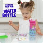 Dan&Darci Decorate Your Own Glow-in-The-Dark Water Bottle Kit for Girls - Christmas Gifts for Girl Ages 4-6 5-7 6-8 - 4 5 6 7 8 Year Old Birthday Gift Ideas - Arts and Crafts for Kids Age 6-8 - Image 10
