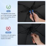 Mini Umbrella for Travel - Waterproof Portable Folding Umbrella Flat Compact Lightweight Small Umbrellas for Pocket Purse - Image 7