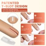 100PCS Replacement Nail Tips for Practice Hand - Clear Refill Acrylic Fake Nail Tips for Silicone Nail Hand Practice - Image 4