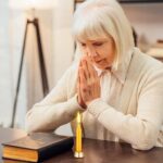 52 Pcs 30 Minute Mindful Meditation Candle Bulk Mini Taper Candles Ritual for Meditation with Brass Taper Holder Canvas Bag Prayer Gift for Yoga Relaxation - Image 5