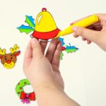 JOYIN Christmas 18 PCS Window Sun Catchers DIY Paint Art and Craft Kit, Make Your Own Window Clings for Christmas Holiday Decorations,Kids Art Project - Image 8