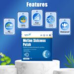 16ct Motion Sickness Patches – Sea Sickness Patches for Cruise, Car, Airplane, and Other Travel – Non-Drowsy, Effective, Lasts 72 Hours - Image 6
