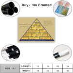Pyramid of Success Horizontal Poster Motivational Quotes Canvas Wall Art Motivational Posters Print for Home Office Living Room Bedroom Study Room Decor 16x24 Inch Unframed - Image 7