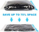 Compression Bags - Travel Accessories - 10 Pack Space Saver Bags - No Vacuum or Pump Needed - Vacuum Storage Bags for Travel Essentials - Home Packing-Organizers (Blue) - Image 4