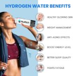 NuRich Echo NuRich Flask Hydrogen Water Bottle, 420ml Portable SPE/PEM Generator, 2200PPB in 3 Min, Rechargeable Hydrogen Ionizer for Home, Travel, Fitness - Gift for All Family Members - Image 5