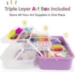 Olly Kids Arts and Crafts Supplies Set- 1000+ Pieces Giftable Craft Box for Kids: DIY Craft Supplies for Toddlers, School Project, and Homeschool - Image 5