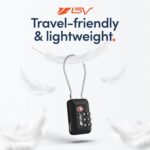 TSA Accepted Luggage Travel Lock, Set-Your-Own Combination Lock for School Gym Locker, Luggage Suitcase Baggage Locks, Filing Cabinets, Toolbox, Case (Black, 2 Pack) - Image 6