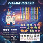 Space Magic DIY Balloons - 219 Pcs Sticky Balloon Maker Toy for Kids with Pump, Ballons Craft Kit with Bouncy Balloons, Stickers & Accessories, Gifts for Girls Boys Ages 3+ - Image 4