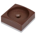 Wall Nanny Mini (4 Pack - Made in USA) Smallest Low-Profile Wall Protector for Baby Gates - Perfect in Doorways - Best Saver Cups Guard Trim & Paint for Child Dog Pet & Safety Pressure Gate (Brown) - Image 8