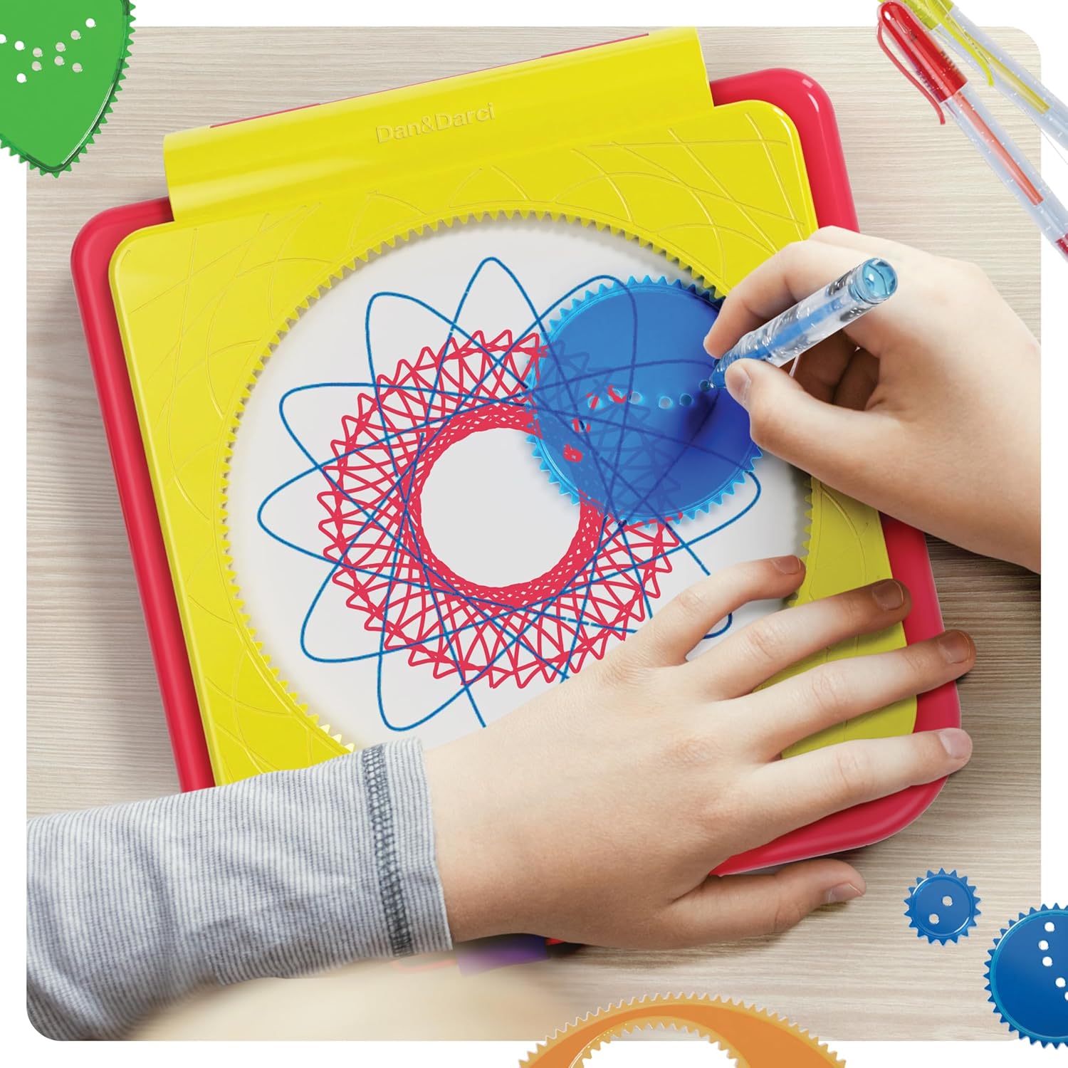 Dan&Darci Spiral Art Kit for Kids - Craft Set for Girls & Boys Ages 6-12 - Gifts for 6, 7, 8, 9, 10 Year Old Girl, Boy - Toys and Crafts Kits Gift - Arts Birthday Retro Vintage Ideas Drawing - Image 9