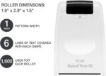 Guard Your ID Wide Stamp Roller for Identity Protection, White - Image 5