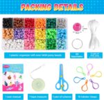 Funtopia Beads for Crafts, Pony Beads Keychain Making Kit, Bead Pets Art Crafts for Kids Beginners, Birthday Party DIY Craft for Girls Boys (1500 Bead, 30 Designs) - Image 7
