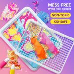 Klever Kits Marbling Paint for Kids, Metallic Gold Water Marble Paint Art, Arts and Crafts for Girls & Boys 6-12 Years Old, Craft Kits, Birthday Gifts Ideas Activities Toys - Image 3