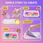 Klever Kits Marbling Paint for Kids, Metallic Gold Water Marble Paint Art, Arts and Crafts for Girls & Boys 6-12 Years Old, Craft Kits, Birthday Gifts Ideas Activities Toys - Image 5