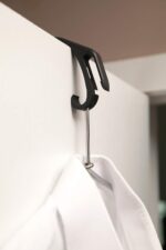 Travel Tool Over shower door hook Traveler's Steamer Clip Hook, Over The Door Hanger for Shower, Heavy Duty Clip Hooks for Clothes Bottle Opener & Phone Stand - 1 pack - Image 3