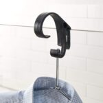 Travel Tool Over shower door hook Traveler's Steamer Clip Hook, Over The Door Hanger for Shower, Heavy Duty Clip Hooks for Clothes Bottle Opener & Phone Stand - 1 pack - Image 4