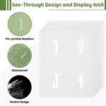 100 Envelopes Money Saving Challenge Binder with Laminated Tracker, PU Money Saving Challenge Budget Binder with Cash Envelopes, Savings Challenge Book with Zipper to Save $5,050 (OliveGreen) - Image 5