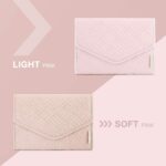 BAGSMART Travel Jewelry Organizer Roll Foldable Jewelry Case for Journey-Rings, Necklaces, Bracelets, Earrings, Soft Pink - Image 8